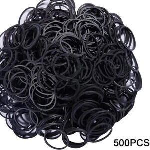SMALL BLACK RUBBER Total 500 PCS